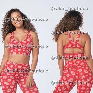 Zumba XO Racerback Sports Bra Fire Red Size M (G006)